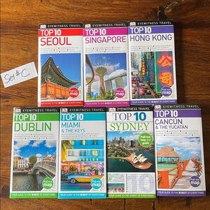 7 DK Top 10 Eyewitness Travel Books: Set #C
Seoul Singapore Hong Kong Dublin